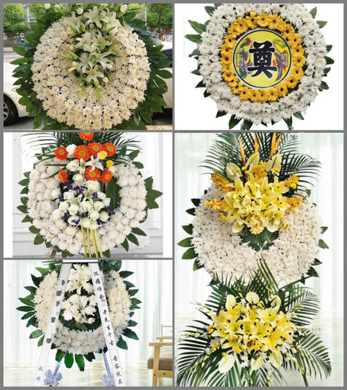 山东青岛莱西市水集街道隋家屯村花圈速递